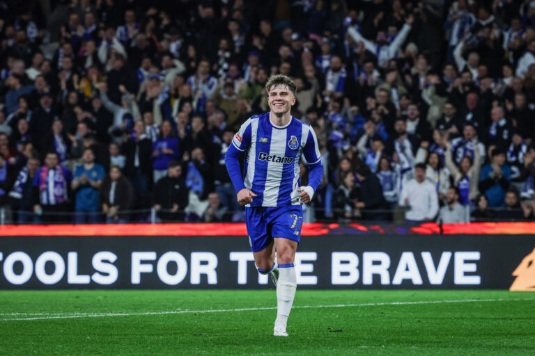 Oskar Pietuszewski (FC Porto) celebrates a goal during the match between FC Porto and Moreirense at Dragao Stadium. Final Score: FC Porto 3 : 0 Moreirense. (Photo by Rita Franca / SOPA Images/Sipa USA)
2026.03.15 Porto
pilka nozna liga portugalska
FC Porto - Moreirense
Foto SOPA Images/SIPA USA/PressFocus

!!! POLAND ONLY !!!