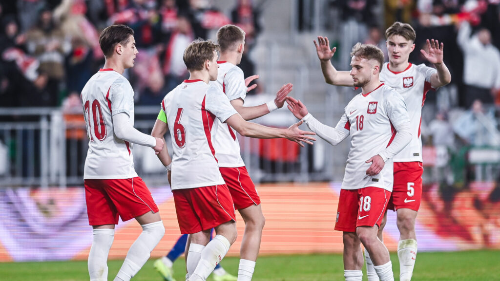 2026.03.27 Radom Pilka nozna Reprezentacja Polski U21 Eliminacje Mistrzostw Europy U-21 Sezon 2025/2026 Polska - Armenia

N/z  Kacper Urbanski Antoni Kozubal Wiktor Nowak Kacper Duda Kacper Potulski

Foto Kacper Pacocha / PressFocus 

2026.03.27 Football Polish National Team U21 UEFA EURO 2027 Qualifying Season 2025/2026 Polska - Armenia

Credit: Kacper Pacocha / PressFocus