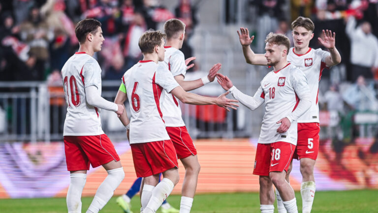 2026.03.27 Radom Pilka nozna Reprezentacja Polski U21 Eliminacje Mistrzostw Europy U-21 Sezon 2025/2026 Polska - Armenia

N/z  Kacper Urbanski Antoni Kozubal Wiktor Nowak Kacper Duda Kacper Potulski

Foto Kacper Pacocha / PressFocus 

2026.03.27 Football Polish National Team U21 UEFA EURO 2027 Qualifying Season 2025/2026 Polska - Armenia

Credit: Kacper Pacocha / PressFocus
