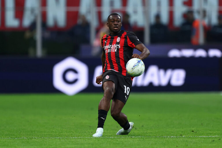 Ac Milan - Udinese Calcio Fikayo Tomori of Ac Milan in action during the Serie A match beetween Ac Milan and Udinese Calcio at Stadio Giuseppe Meazza on April 11 2026 in Milano, Italy . Milano Stadio Giuseppe Meazza Italy Copyright: xMarcoxCanonierox
2026.04.11 Mediolan
pilka nozna , liga wloska
AC Milan - Udinese Calcio 
Foto IMAGO/PressFocus

!!! POLAND ONLY !!!