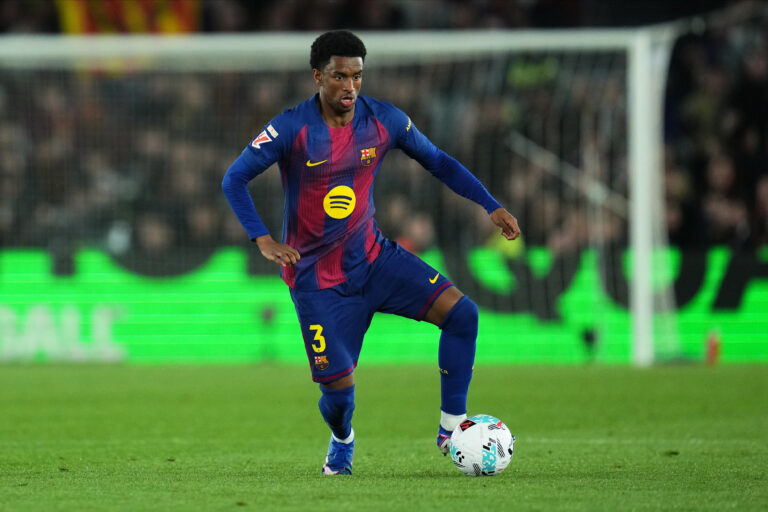 Alejandro Balde of FC Barcelona during the La Liga EA Sports match between FC Barcelona and RC Celta de Vigo played at Spotify Camp Nou Stadium on 22 April 2026 in Barcelona, Spain. (Photo by Bagu Blanco / PRESSINPHOTO)
2026.04.22 Barcelona
pilka nozna liga hiszpanska
FC Barcelona - Celta Vigo

Foto PRESSINPHOTO/SIPA USA/PressFocus

!!! POLAND ONLY !!!