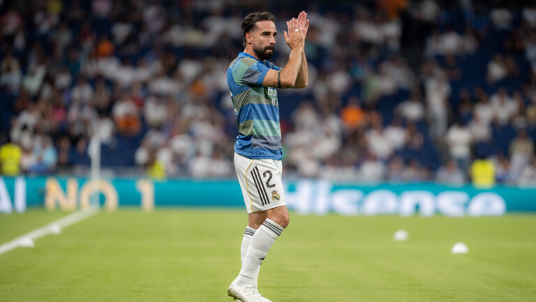 Dani Carvajal warming up during the Spanish LaLiga match, between Real Madrid an Athletic Club played at Santiago Bernabeu Stadium on May 23, 2026 in Madrid Spain Madrid Spain ESP: Real Madrid v Athletic Club. Spanish LaLiga *** Dani Carvajal warming up during the Spanish LaLiga match, between Real Madrid an Athletic Club played at Santiago Bernabeu Stadium on May 23, 2026 in Madrid Spain Madrid Spain ESP Real Madrid v Athletic Club Spanish LaLiga Copyright: xHugoxJimenezx/xAgenciaxLOFx
2026.05.23 Madryt
pilka nozna , liga hiszpanska
Real Madryt - Athletic Bilbao
Foto IMAGO/PressFocus

!!! POLAND ONLY !!!
