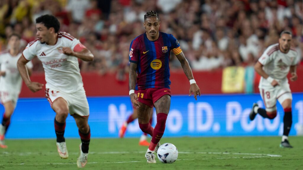 RECORD DATE NOT STATED Raphinha of FC Barcelona, Barca during LaLiga EA Sports, between Sevilla FC v FC Barcelona played at Ramon Sanchez-Pizjuan Stadium in Sevilla on September 19, 2026 in Spain Sevilla vs FC Barcelona 900/Cordon Press PUBLICATIONxNOTxINxFRAxESP 900/CordonxPress LOF - Sevilla vs FC Barcelona
2026.09.19 Sewilla
pilka nozna liga hiszpanska
Sevilla FC - FC Barcelona
Foto IMAGO/PressFocus

!!! POLAND ONLY !!!