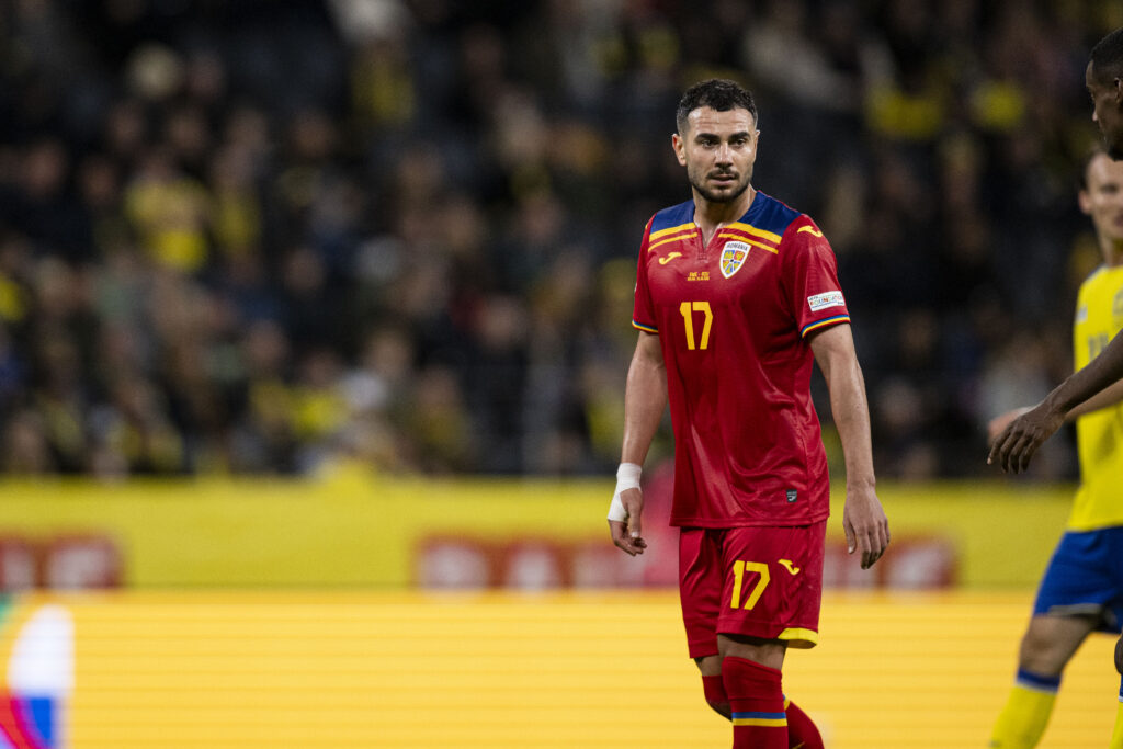 STOCKHOLM, SWEDEN - SEPTEMBER 25: Vladimir Screciu of Romania during the Nations league soccer game between Sweden and Romania on Strawberry Arena in Stockholm, Sweden on September 25. (Photo by Philip Kangas / SPP/Sipa USA)
2026.09.25 Solna
pilka nozna liga narodow UEFA
Szwecja - Rumunia
Foto SPP/SIPA USA/PressFocus

!!! POLAND ONLY !!!