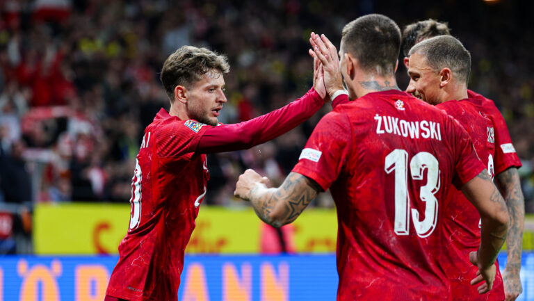 2026.09.28 Solna
pilka nozna UEFA Liga Narodow
Szwecja - Polska
N/z Sebastian Szymanski bramka gol radosc na 1-1
Foto Pawel Andrachiewicz / PressFocus

2026.09.28 Solna
Football - UEFA Nations League
Sweden - Poland
Sebastian Szymanski bramka gol radosc na 1-1
Credit: Pawel Andrachiewicz / PressFocus