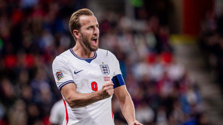CZECHIA - ENGLAND Harry Kane of England and Bayern Munich celebrates a goal during UEFA Nations League - League A - Group A3 - Matchday 2 - football match between Czechia and England. Fortuna Arena, Eden, Stadion, Prague, Czechia September 29, 2026. Photo by Branislav Racko Copyright: xx 080A7347
2026.09.29 Praga
pilka nozna liga narodow UEFA
Czechy - Anglia
Foto IMAGO/PressFocus

!!! POLAND ONLY !!!