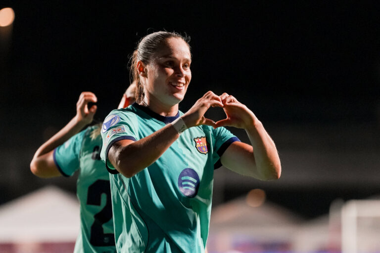 AS Roma v FC Barcelona, Barca - Women s Champions League 2026/2027 Ewa Pajor of FC Barcelona celebrates after scoring sixth goal during the UEFA Womens Champions League MD1 match between AS Roma and FC Barcelona at Stadio Tre Fontane on September 30, 2025 in Rome, Italy. Rome Stadio Tre Fontane Lazio Italy Copyright: xGiuseppexMaffiax 20260930_202718_UCLW_Roma-Barcellona_GM__BRU03026
2026.09.30 Rzym
pilka nozna  kobiet, liga mistrzyn
AS Roma - FC Barcelona

Foto IMAGO/PressFocus

!!! POLAND ONLY !!!
