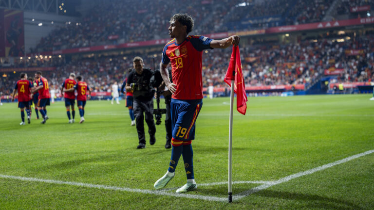 Spain v Czechia - UEFA Nations League 2026/27 Group A3 MD3 OVIEDO, SPAIN - OCTOBER 3: Lamine Yamal of Spain celebrates his goal during the UEFA Nations League 2026/27 group phase match between Spain and Czechia at Estadio Carlos Tartiere on October 3, 2026 in Oviedo, Spain. Oviedo Estadio Carlos Tartiere Oviedo Spain Copyright: xAlbertoxGardinx AGardin_20261003_Foot_Spa_Cze_0148
2026.10.03 Oviedo
pilka nozna liga narodow
Hiszpania - Czechy
Foto IMAGO/PressFocus

!!! POLAND ONLY !!!