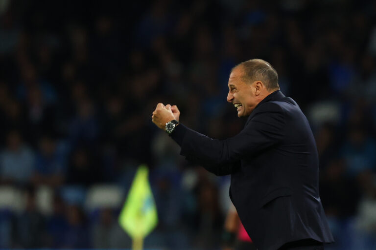 Napoli’s head coach Massimiliano Allegri during the Serie A soccer match between Napoli and Frosinone at the Diego Armando Maradona Stadium in Naples, southern italy - Sunday , October 10, 2026. Sport - Soccer (Photo by Alessandro Garofalo/LaPresse/Sipa USA)
2026.10.10 Neapol
pilka nozna liga wloska
SSC Napoli - Frosinone Calcio
Foto LaPresse/SIPA USA/PressFocus

!!! POLAND ONLY !!!