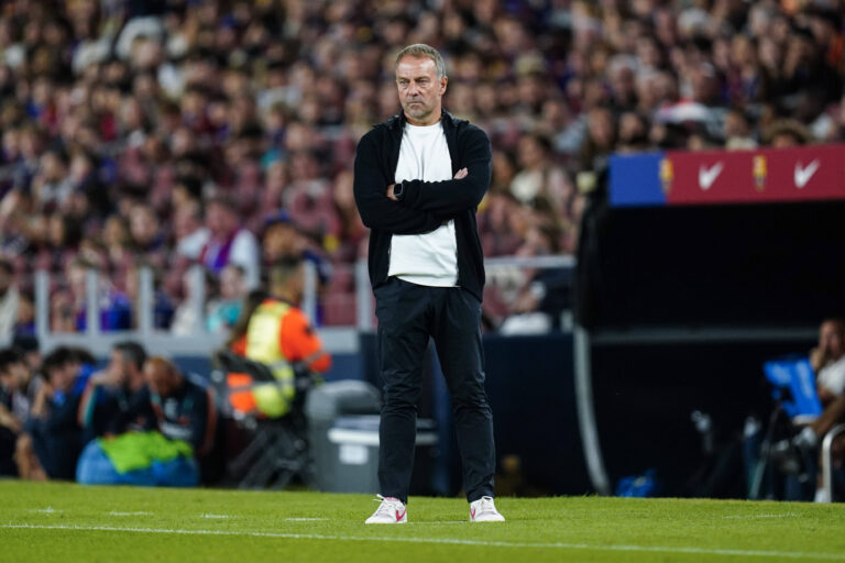 ESP: FC Barcelona, Barca - Getafe CF. La Liga EA Sports. Matchday 8. FC Barcelona head coach Hansi Flick during the La Liga EA Sports match between FC Barcelona and Getafe CF played at Spotify Camp Nou Stadium on 10 Oct 2026 in Barcelona, Spain. kpng Copyright: xSergioxRuizx/xPRESSINPHOTOx PS_2627_BAR_GET_041
2026.10.10 Barcelona
pilka nozna liga hiszpanska
FC Barcelona - Getafe CF
Foto IMAGO/PressFocus

!!! POLAND ONLY !!!