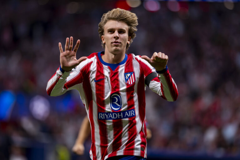 Atletico de Madrid v Manchester United, ManU - UEFA Champions League 2026/27 League Phase MD2 MADRID, SPAIN - OCTOBER 13: Pablo Barrios of Atletico de Madrid celebrates his goal during the UEFA Champions League 2026/27 League Phase MD2 match between Atletico de Madrid and Manchester United at Estadio Riyadh Air Metropolitano on October 13, 2026 in Madrid, Spain. Madrid Estadio Riyadh Air Metropolitano Madrid Spain Copyright: xAlbertoxGardinx AGardin_20261013_Atl_Mad_Man_0200
2026.10.13 Madryt
pilka nozna liga mistrzow
Atletico Madryt - Manchester United
Foto IMAGO/PressFocus

!!! POLAND ONLY !!!