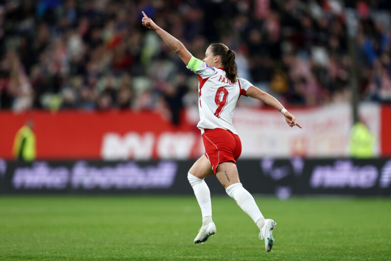 2026.10.13 Gdansk Pilka nozna kobiet Mecz eliminacyjny do MS Polska - Belgia N/z Ewa Pajor gol bramka radosc Foto Piotr Matusewicz / PressFocus

2026.10.13 Gdansk
Football Womens World Cup Qualifier
Poland - Belgium
Ewa Pajor gol bramka radosc 
Credit: Piotr Matusewicz / PressFocus