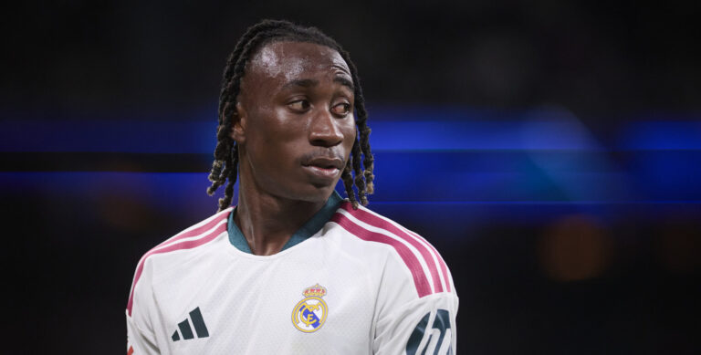 Real Madrid CF’s Yan DIomande during La Liga match. October 18 ,2026. (ALTERPHOTOS/Ropero)
2026.10.18 Madryt
pilka nozna liga hiszpanska
Real Madryt - Sevilla FC
Foto Alter Photos/SIPA USA/PressFocus

!!! POLAND ONLY !!!