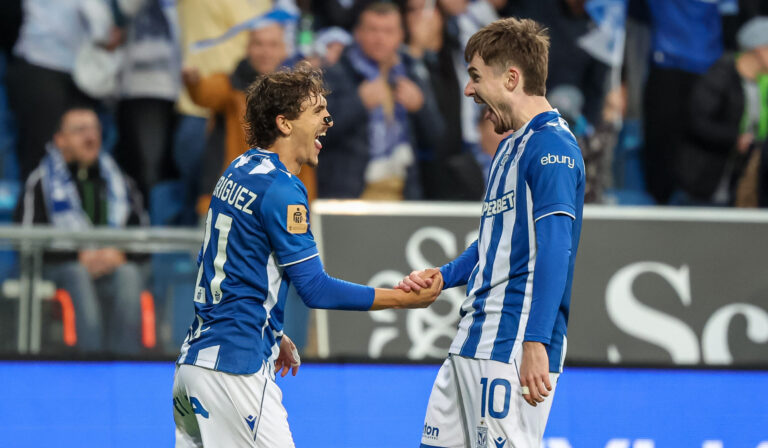 2026.10.18 Poznan
Pilka nozna Ekstraklasa sezon 2026/2027
Lech Poznan - Korona Kielce
N/z Pablo Rodriguez Patrik Walemark gol radosc bramka
Foto Pawel Jaskolka / PressFocus

2026.10.18 Poznan
Football Polish Ekstraklasa season 2026/2027
Lech Poznan - Korona Kielce
Credit: Pawel Jaskolka / PressFocus