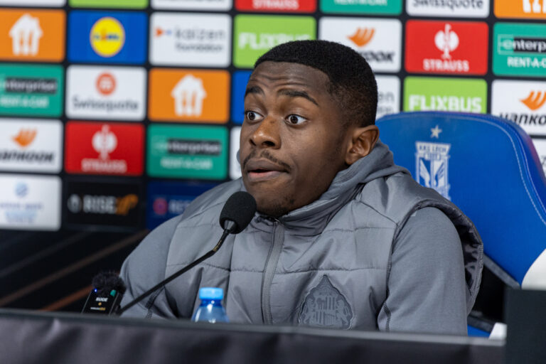 2026.10.21 Poznan
Pilka nozna Liga Europy sezon 2026/2027
AFC Sunderland konferencja prasowa
N/z Noah Sadiki
Foto Pawel Jaskolka / PressFocus

2026.10.21 Poznan
Football Europa League season 2026/2027
AFC Sunderland press conference 
Credit: Pawel Jaskolka / PressFocus