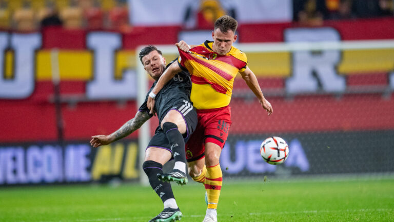 2026.10.22 Bialystok
pilka nozna Puchar Europy sezon 2026/2027
Jagiellonia Bialystok - RSC Anderlecht
N/z Gulian Biancone, Nik Prelec
Foto Weronika Morciszek / PressFocus

2026.10.22 Bialystok
Football - Europa League season 2026/2027
Jagiellonia Bialystok - RSC Anderlecht
Gulian Biancone, Nik Prelec
Credit: Weronika Morciszek / PressFocus