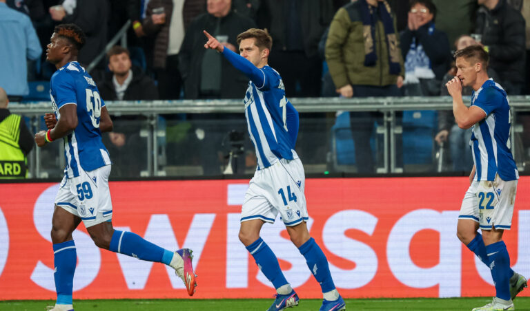 2026.10.22 Poznan
Pilka nozna UEFA Liga Europy faza ligowa sezon 2026/2027
Lech Poznan - Sunderland
N/z Leo Bengtsson gol radosc bramka
Foto Pawel Jaskolka / PressFocus

2026.10.22 Poznan
Football Europa League League Phase 2026/2027
Lech Poznan - Sunderland
Credit: Pawel Jaskolka / PressFocus
