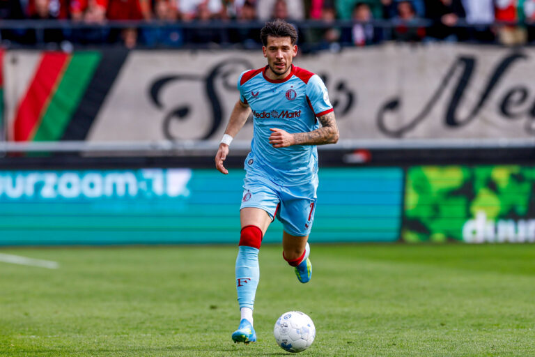 2026-04-12 NEC Nijmegen v Feyenoord Rotterdam - Dutch Eredivisie NIJMEGEN, NETHERLANDS - APRIL 12: Jakub Moder of Feyenoord Rotterdam runs with the ball during the Dutch Eredivisie match between NEC Nijmegen and Feyenoord Rotterdam at Goffertstadion on April 12, 2026 in Nijmegen, Netherlands. Nijmegen Goffertstadion Netherlands Content not available for redistribution in The Netherlands directly or indirectly through any third parties. Copyright: xBenxGalx
2026.04.12 Nijmegen
pilka nozna , liga holenderska
NEC Nijmegen - Feyenoord Rotterdam
Foto IMAGO/PressFocus

!!! POLAND ONLY !!!