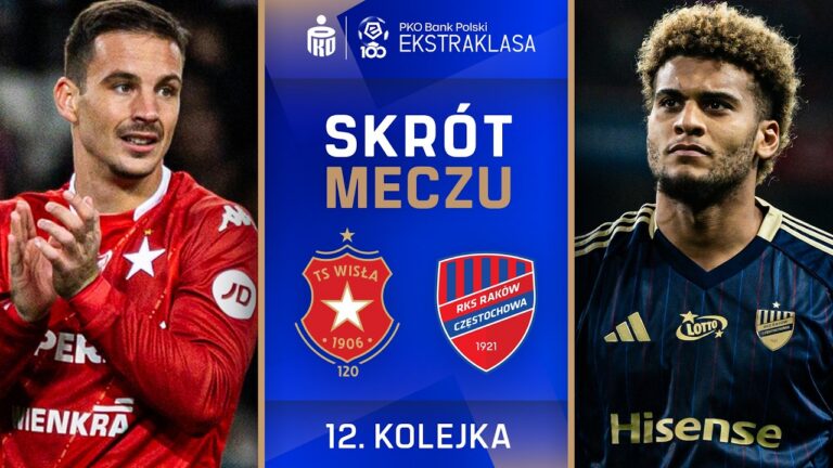 SKRÓT MECZU: Wisła Kraków 2:1 Raków Częstochowa