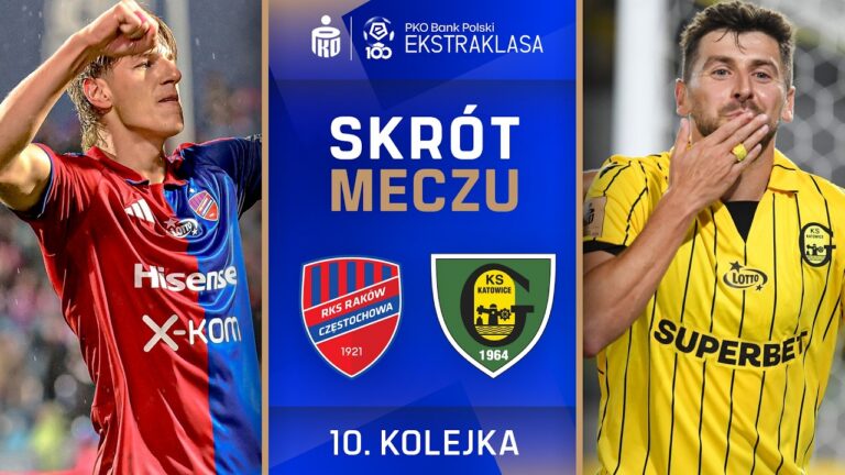 SKRÓT MECZU: Raków Częstochowa 1:4 GKS Katowice