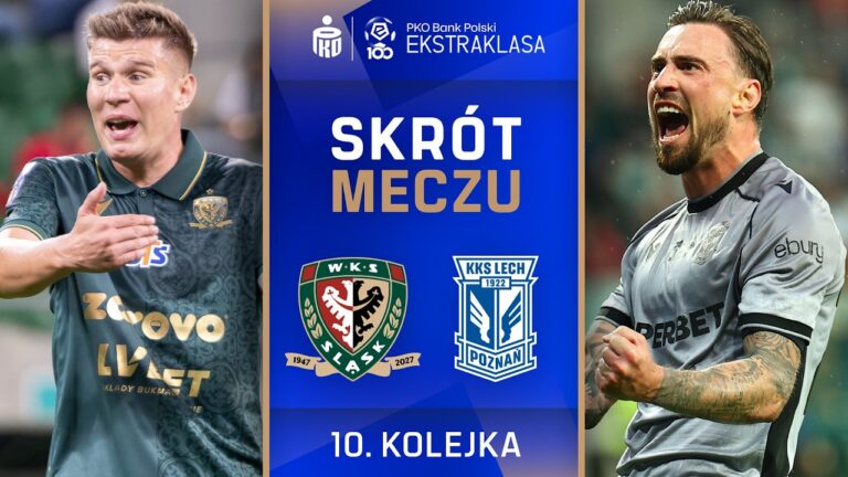 SKRÓT MECZU: Śląsk Wrocław 1:4 Lech Poznań